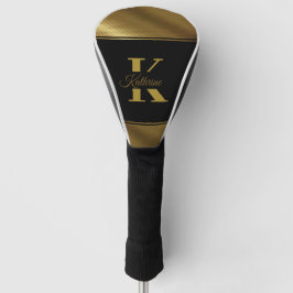 personalisiertes elegantes Monogramm Golf Headcover
