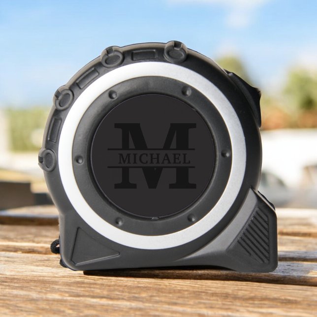 Personalisiertes elegantes Monogramm und Name Maßband (Von Creator hochgeladen)