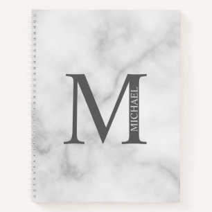 Personalisiertes elegantes Monogramm und Name Notizbuch