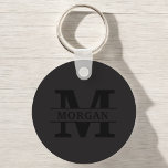 Personalisiertes elegantes Monogramm und Name Schlüsselanhänger<br><div class="desc">Mit diesem personalisierten Monogramm und Namensprodukt fügen Sie Ihren Alltagsessentiellen eine Touch Eleganz hinzu. Mit einem raffinierten Design und individuell anpassbaren Details verbindet es Eleganz und Funktionalität. Ob für den persönlichen Gebrauch oder als nachdenkliches Geschenk, dieser Artikel zeigt ein stilvolles Monogramm und Ihren gewählten Namen, sodass es einzigartig Ihnen. Ideal...</div>