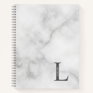 Personalisiertes elegantes Monogramm und NamensNot Notizbuch