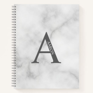 Personalisiertes elegantes Monogramm und NamensNot Notizbuch