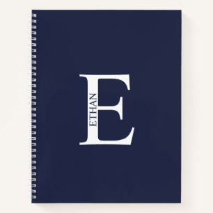 Personalisiertes elegantes Monogramm und NamensNot Notizbuch