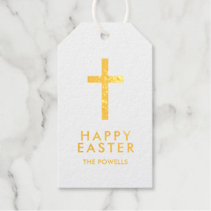 Personalisiertes elegantes Osterkreuz Geschenkanhänger