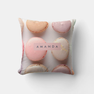 Personalisiertes Elegantes Pastell-Macaron Kissen