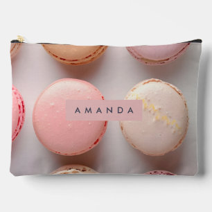 Personalisiertes Elegantes Pastell-Macaron Zubehörtasche