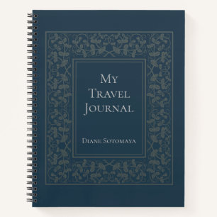 Personalisiertes elegantes Reisejournal Notizbuch