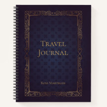 Personalisiertes elegantes Reisejournal