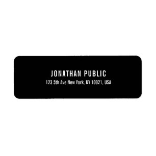 Personalisiertes elegantes Schwarz-Weiß-Design