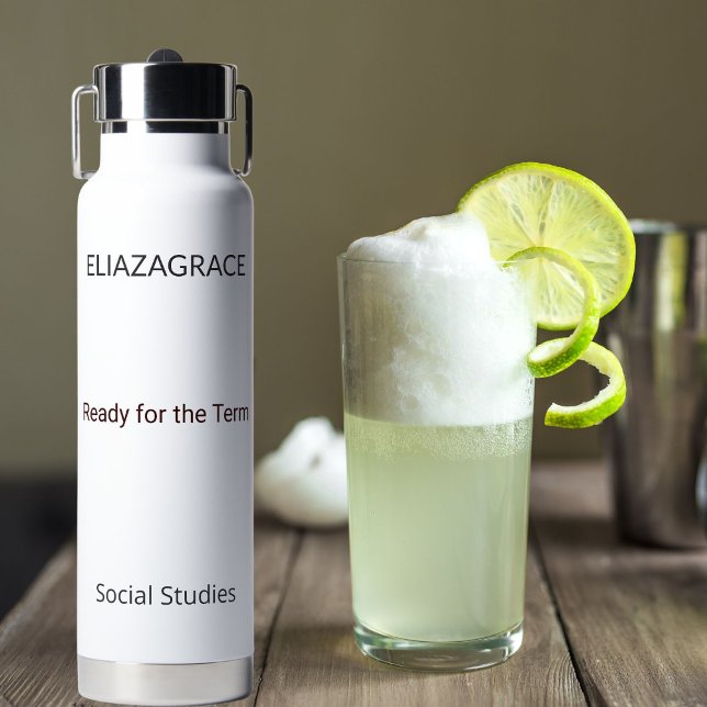 Personalisiertes Elegantes Süßes Neues Semester Le Trinkflasche (Von Creator hochgeladen)