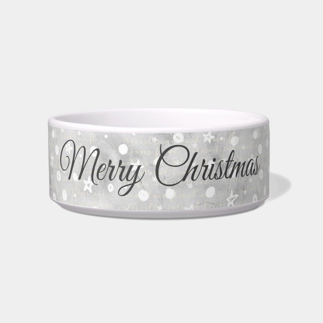 Personalisiertes elegantes Weihnachtsmuster Napf (Vorderseite)