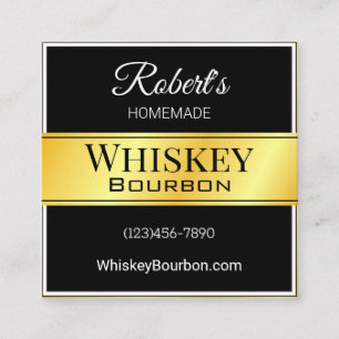 Personalisiertes Elegantetikett Quadratische Visitenkarte