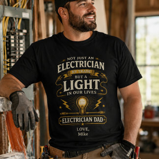 Personalisiertes Elektriker-Vater-Shirt T-Shirt