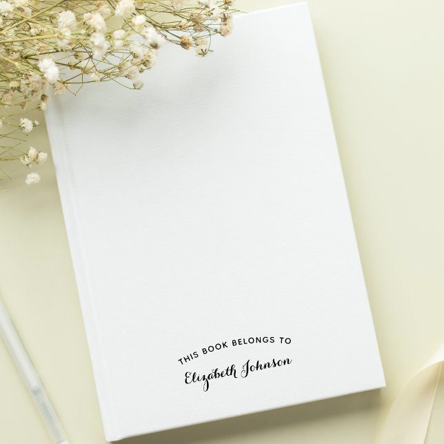 Personalisiertes Element dieses Buches Permastempel (Personalized Elegant This Book Belongs To Name Self-inking Stamp)