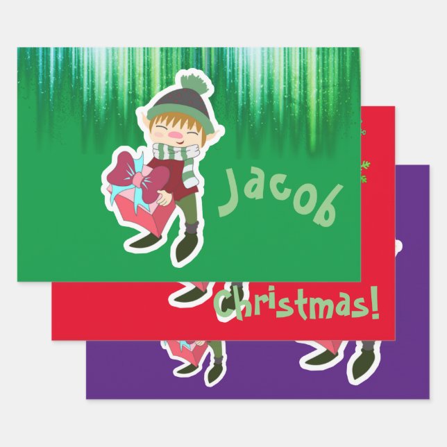 Personalisiertes Elternfest Geschenkpapier Set (Set)