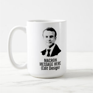PERSONALISIERTES EMMANUEL-MACRON KAFFEETASSE