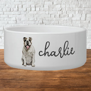Personalisiertes Englisch Bulldog Food Napf