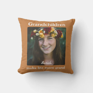 Personalisiertes Enkelgeschenk für Großeltern Kissen