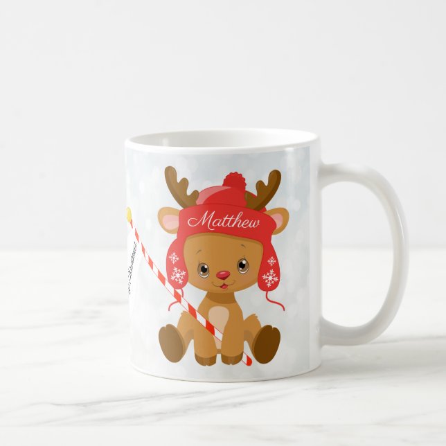 Personalisiertes entzückendes Baby-Ren Kaffeetasse (Rechts)
