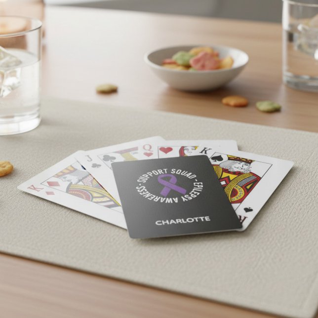 Personalisiertes Epilepsie-Support-Squad-Geschenk Spielkarten (Von Creator hochgeladen)