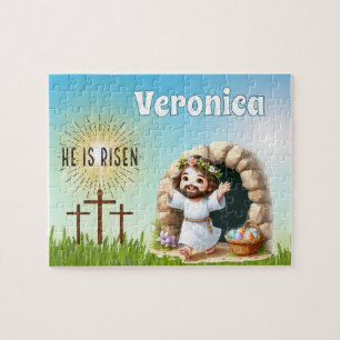 Personalisiertes Er ist auferstanden Ostern Puzzle