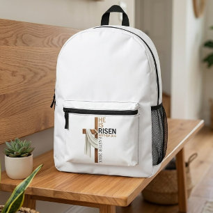 Personalisiertes Er ist auferstanden Vintage-Oster Bedruckter Rucksack