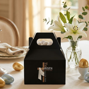 Personalisiertes Er ist auferstanden Vintage-Oster Geschenkschachtel