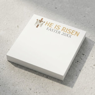 Personalisiertes Er ist auferstanden Vintage-Oster Post-it Klebezettel