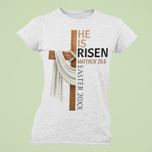 Personalisiertes Er ist auferstanden Vintage-Oster T-Shirt
