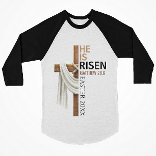 Personalisiertes Er ist auferstanden Vintage-Oster T-Shirt
