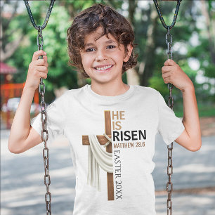 Personalisiertes Er ist auferstanden Vintage-Oster T-Shirt