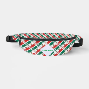 Personalisiertes Erbe der mexikanischen Flagge Bauchtasche