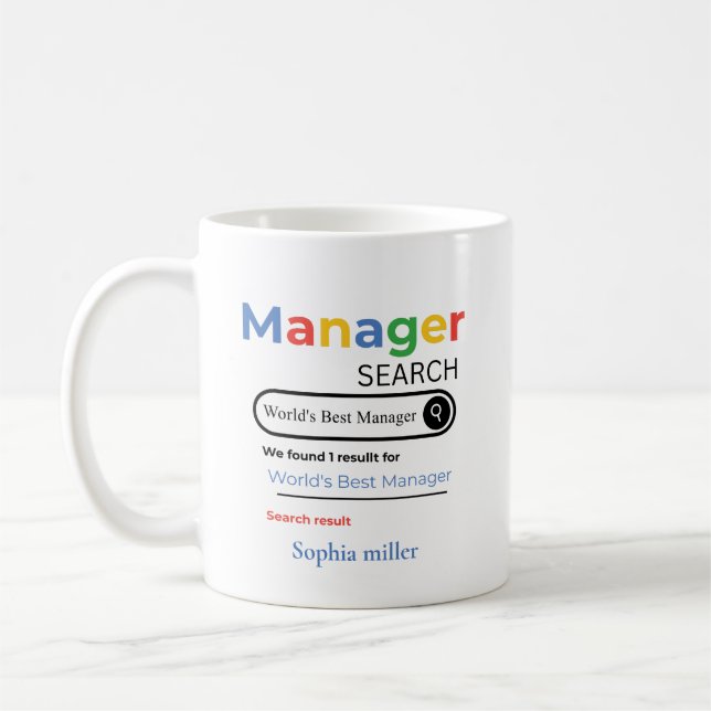 Personalisiertes Ergebnis der weltbesten Ärzte-Suc Kaffeetasse (Links)