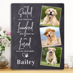 Personalisiertes ErinnerungsFoto für Hunde Fotoplatte