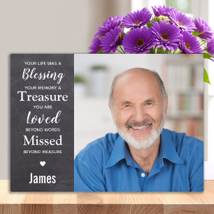 Personalisiertes Erinnerungsgesichtsames Foto Fotoplatte