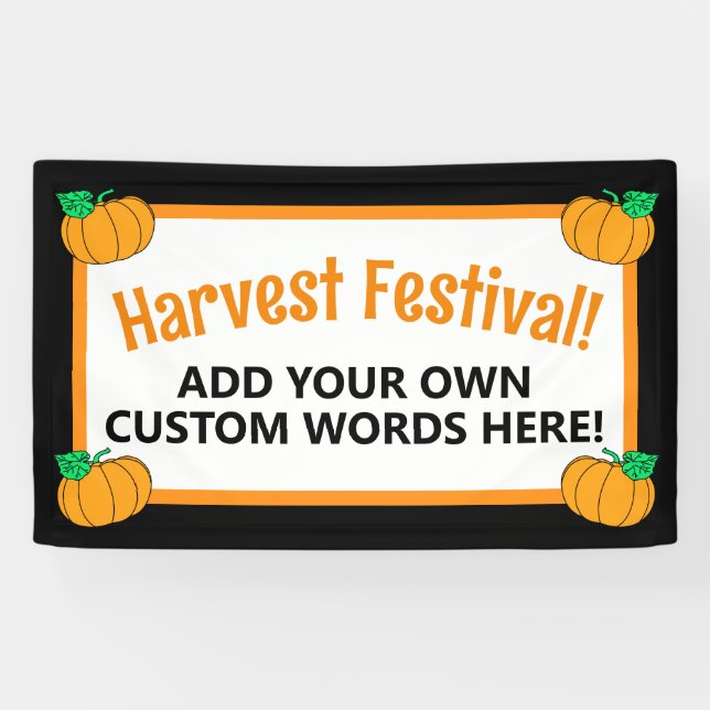Personalisiertes Erntefestival Banner (Horizontal)