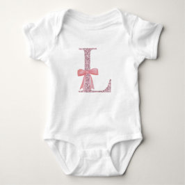 Personalisiertes erstes Baby Girl "L" Strampler