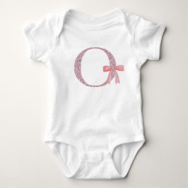 Personalisiertes erstes Baby Girl "O" Strampler