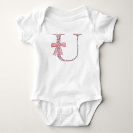 Personalisiertes erstes Baby Girl "U" Strampler