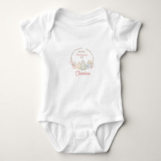 Personalisiertes erstes Erntedankfest-Baby-Body Baby Strampler