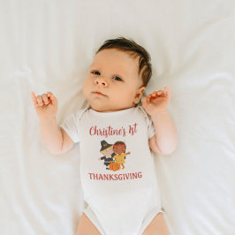 Personalisiertes erstes Erntedankfest-Body für Bab Baby Strampler