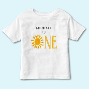 Personalisiertes erstes Geburtstags-Sonnenlicht Kleinkind T-shirt