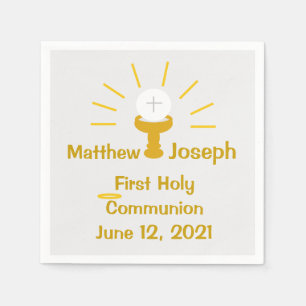 Personalisiertes erstes Kommunizpapier Napkin Serviette