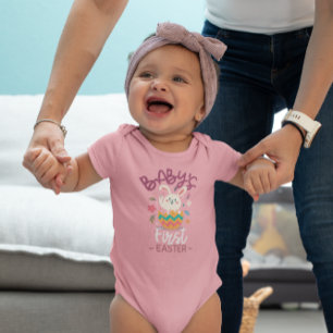 PERSONALISIERTES ERSTES OSTERN DES BABYS BABY STRAMPLER