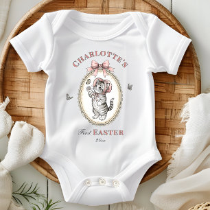 Personalisiertes erstes Ostern für Baby Mädchen Strampler