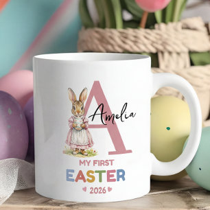 Personalisiertes erstes Ostern Mädchen Osterhase Kaffeetasse