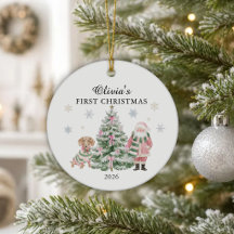 Personalisiertes erstes Weihnachten des Babys