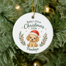 Personalisiertes erstes Weihnachten des Babys "Wel