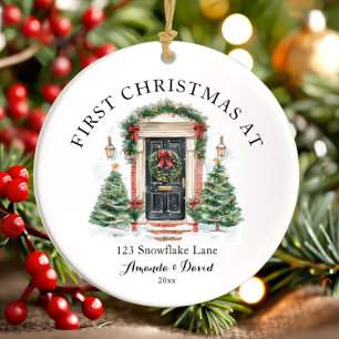 Personalisiertes erstes Weihnachten in unserem neu Keramik Ornament
