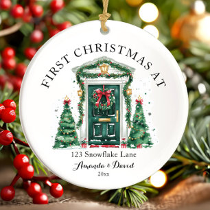 Personalisiertes erstes Weihnachten in unserem neu Keramik Ornament